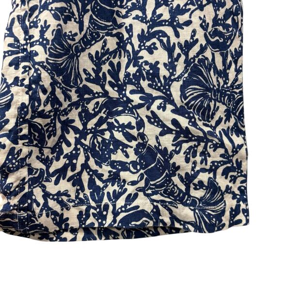 LILLY PULITZER 100% Linen Beach Palazzo Wide Leg Pants, Size XL - Picture 8 of 9